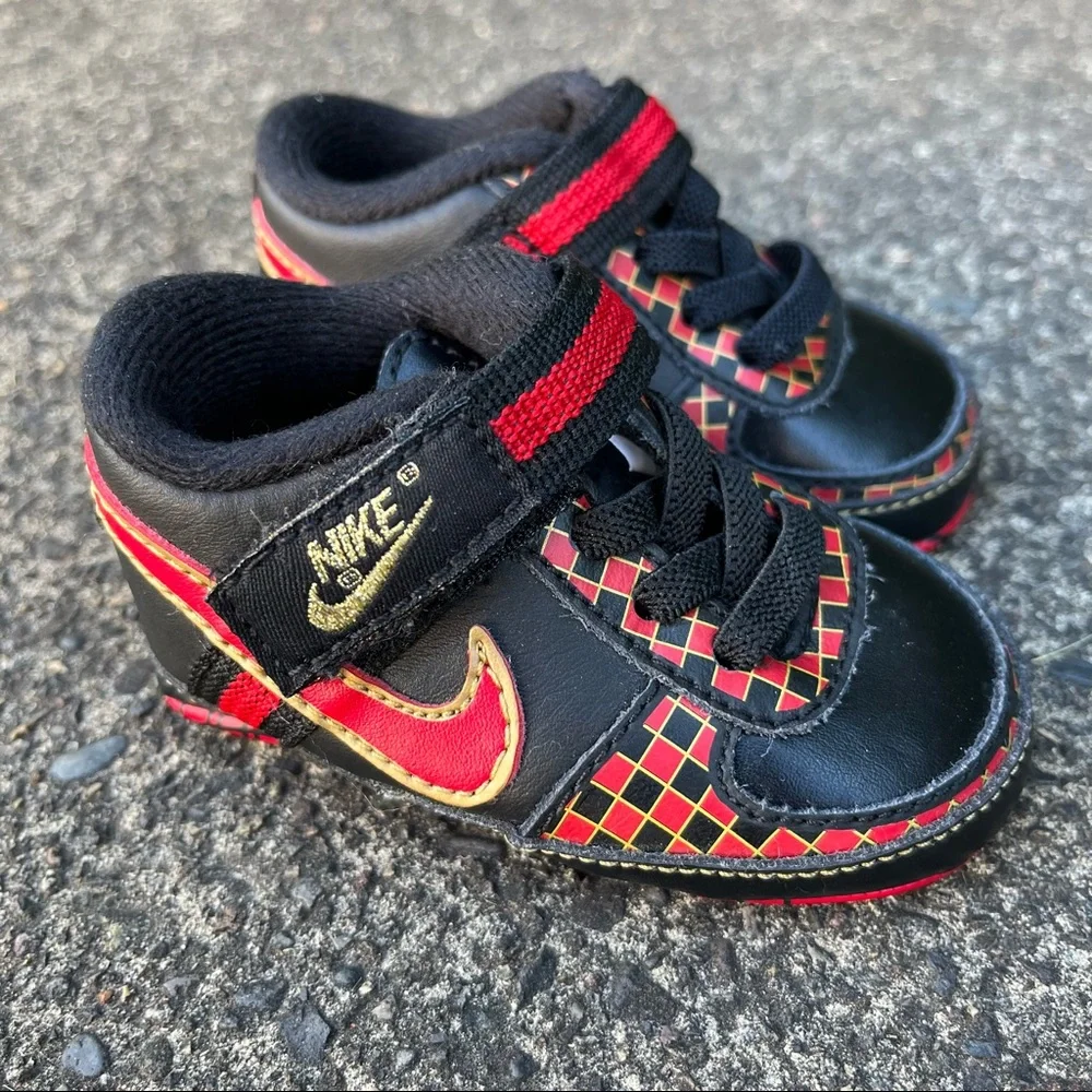 Nike Crib Shoes Black Red Checkered Nike Vandal 2C